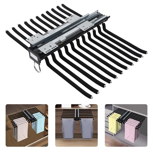 Bukseholder, Utrækkelig Design, Pladsbesparende Organizer,sort