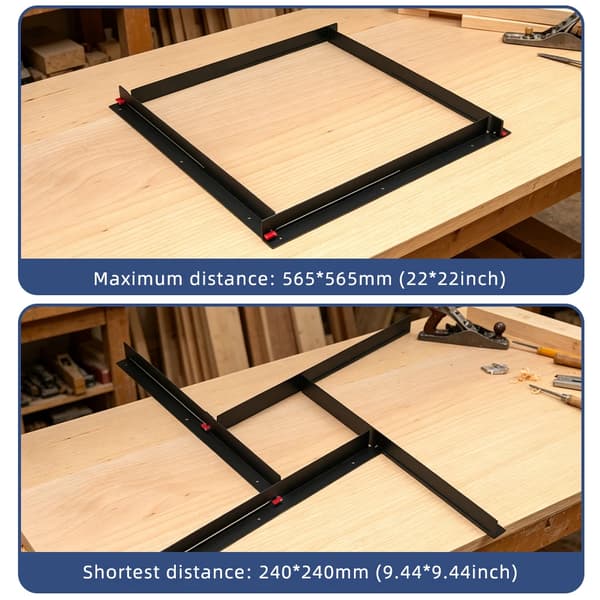 Router Jig, Justerbart Design, Præcisionsfalsning,sort