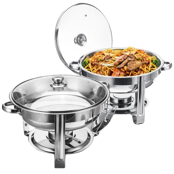 Buffet Chafer, Ruostumaton teräs, 4 litran kapasiteetti,2Pack