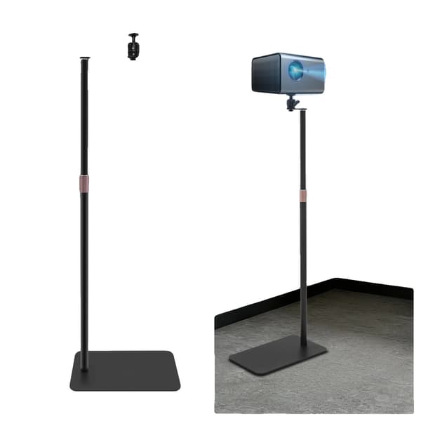 Projektorstand, Højdejusterbar, 360° Rotation,sort