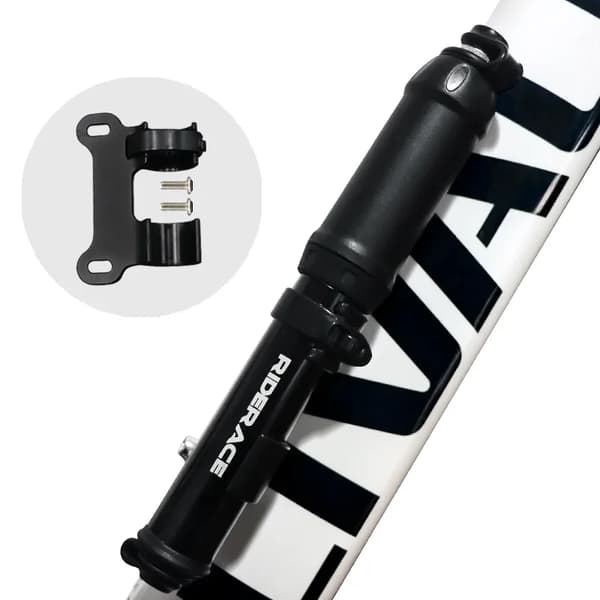 Cykelpumpe, Kompakt Design, Hurtig Oppustning,sort