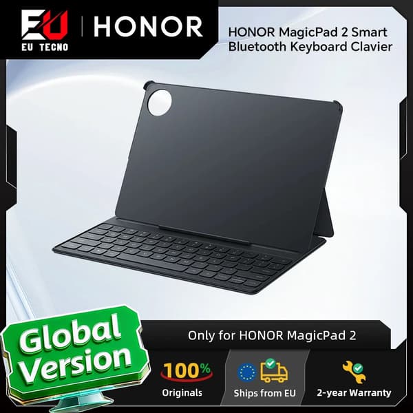 Smart Bluetooth-tastatur, fransk AZERTY-layout, trådløs forbindelse,Mørk Grå, Til HONOR MagicPad 2, Fransk