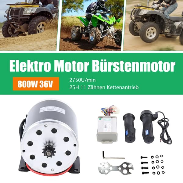 Sähkökone, 36V, 800W Teho,musta