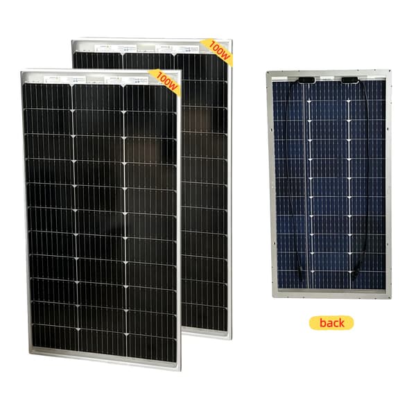 Solpanel, Dubbel-Sidig Teknik, Hög Effektivitet,Bifacial 100w 2st