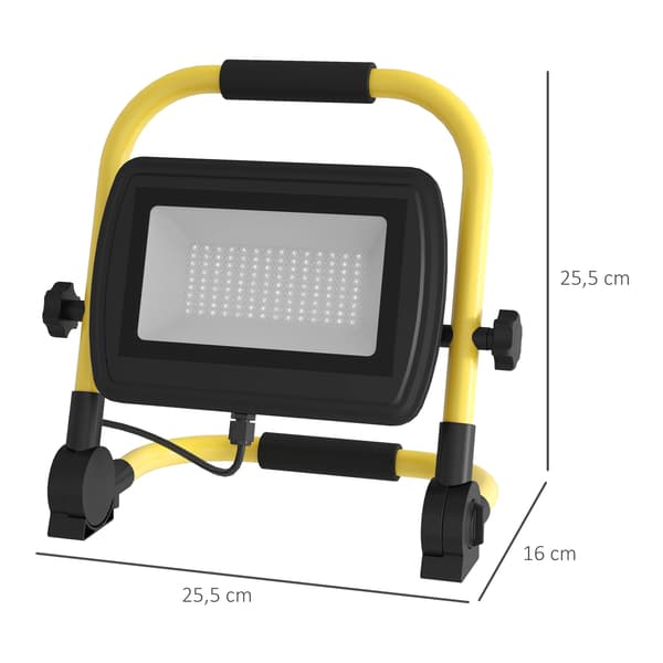 Spotlight, 4250 Lumen, Väderbeständig, Gul