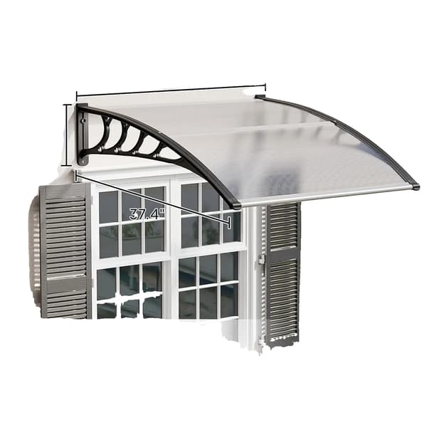 Markise, Polycarbonat Tag, Aluminiumramme,100x150cm