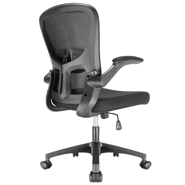 Kontorstol, Ergonomisk Design, Justerbar Højde,sort