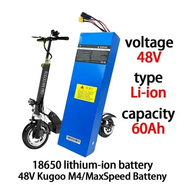Litiumjonbatteripack, 60000mAh kapacitet, 48V prestanda,XT60-T