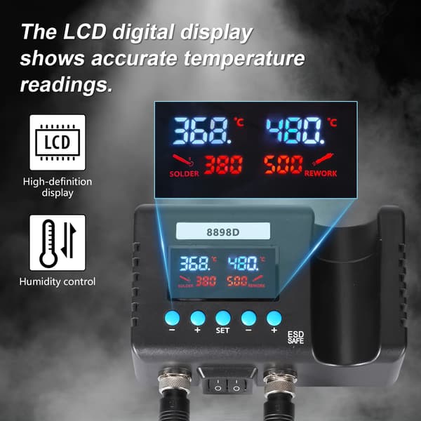 Lodde Station, 2-i-1 Design, Digital Skærm,700W