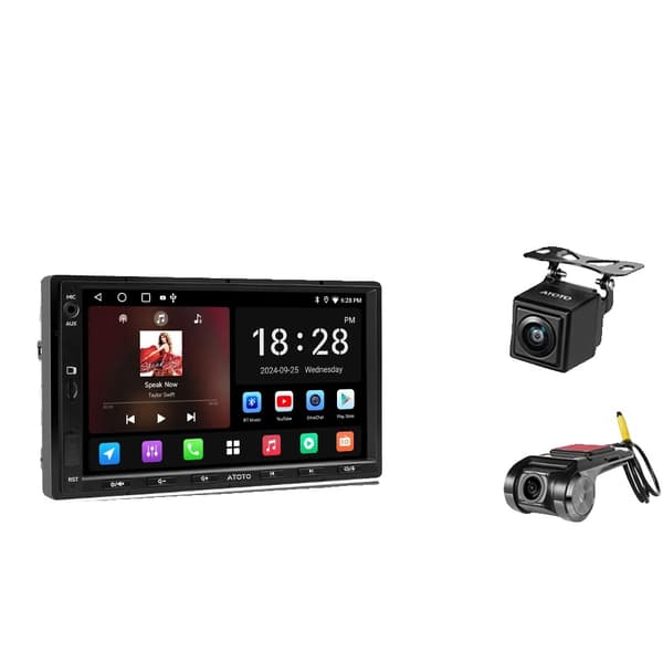 Bilstereo, Skärmstorlek, Navigationssystem,Quad Core-a, med Kamera DVR