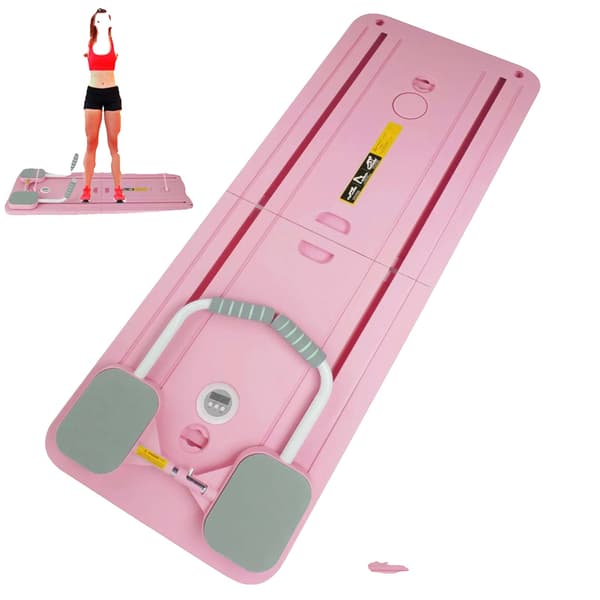 Multifunktionell Träningsbräda, Automatisk Återstuds, Kärnstyrketräning,Rosa