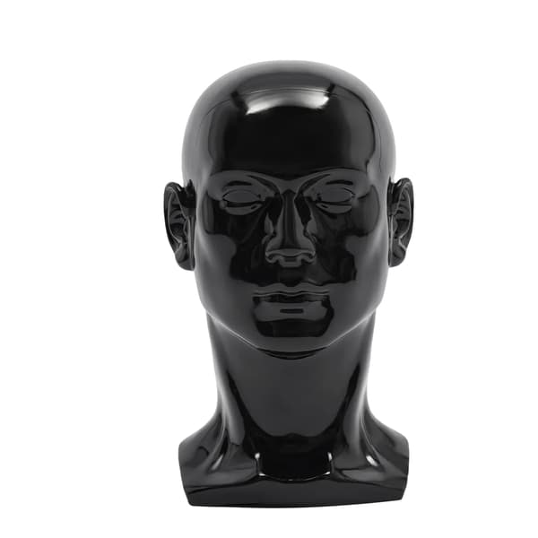 Mannequinhuvud, Hållbart PVC-material, Stabil bas,Svart