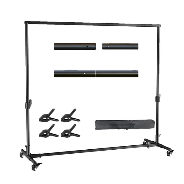 Baggrundsstativ, Justerbar Bredde, Robust Design,2x2M Stativ