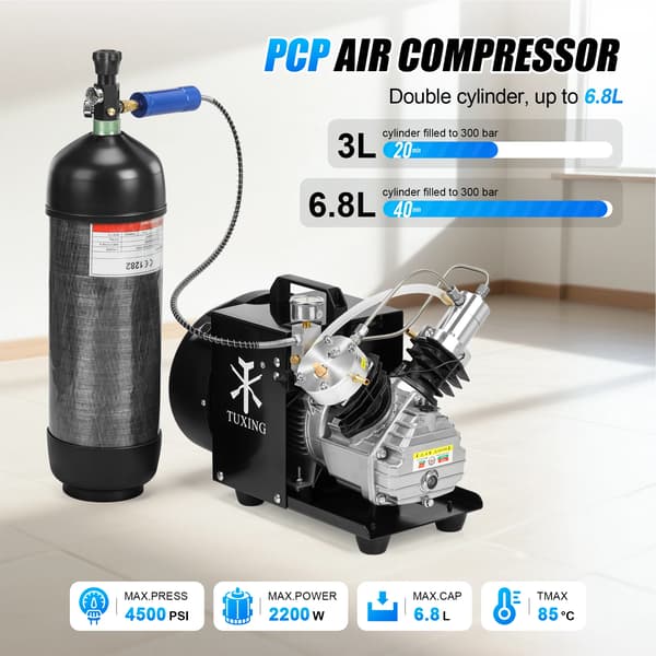 PCP Luftkompressor, Højt Tryk, Bærbart Design,220V