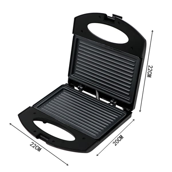 Elektrisk Grill, Dobbelt-Sidet Opvarmning, Brugervenligt Design,sort