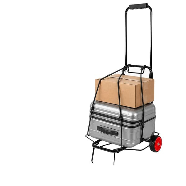 Shoppingvagn, Högkvalitativt Järn, Stöder 50 kg,Svart 34*30*87cm