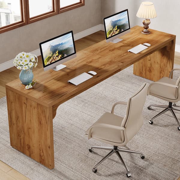 Computerbord, Rummelig Design, Holdbar Konstruktion,Brun