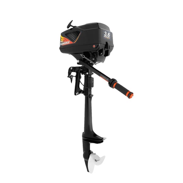 Påhængsmotor, 2-takts motor, letvægtsdesign,sort