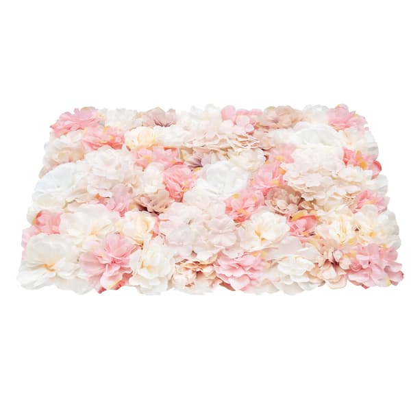 Konstgjord Blomväggspanel, 12 Stycken, Elegant Dekor,Rosa