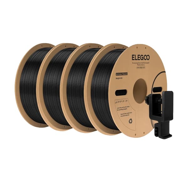 3D-printfilament, polycarbonatmateriale, høj slagmodstand,4KG Sort