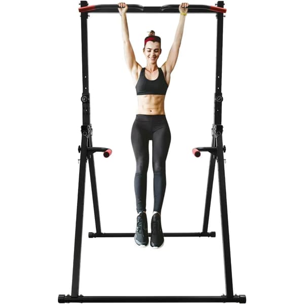 Pull Up Bar, Justerbar Højde, Multifunktionel Brug,sort