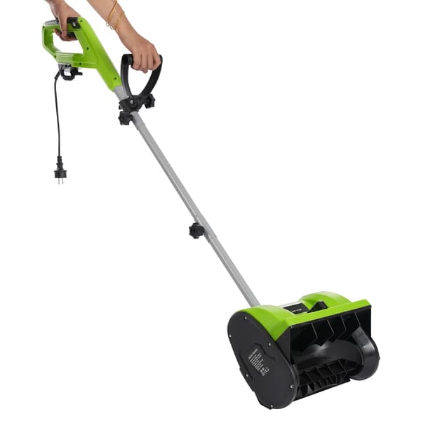 Snöslunga, 1200W Motor, Ergonomisk Design,grön, EU, Elektrisk
