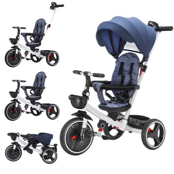 Børnecykel, Justerbart sæde, Sikkerhedsfunktioner,mørkeblå