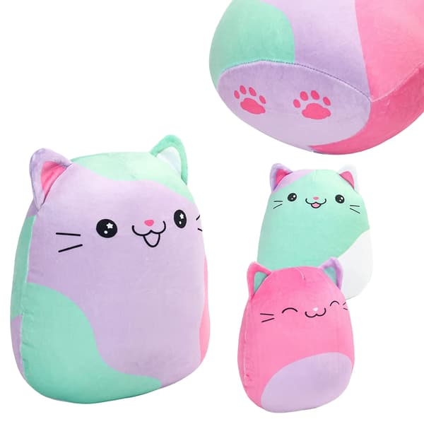 Plush Kattset, Mjukt Material, Hållbar Design,Brun