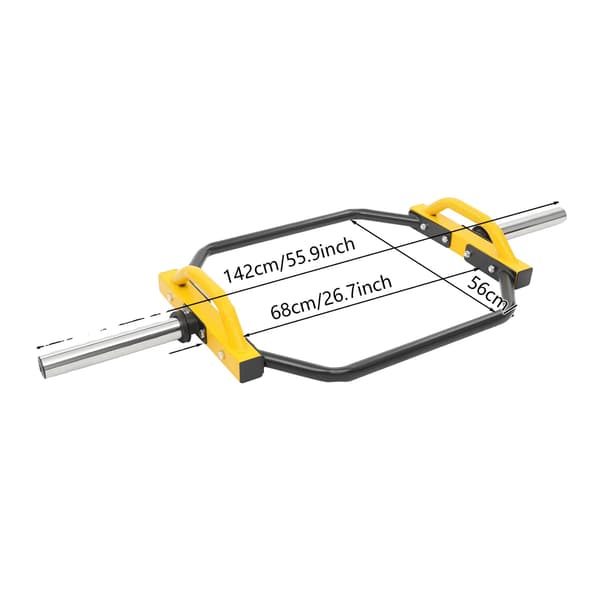 Hexagonal Dumbbell Bar, 150 kg kapacitet, kompakt design,GUL