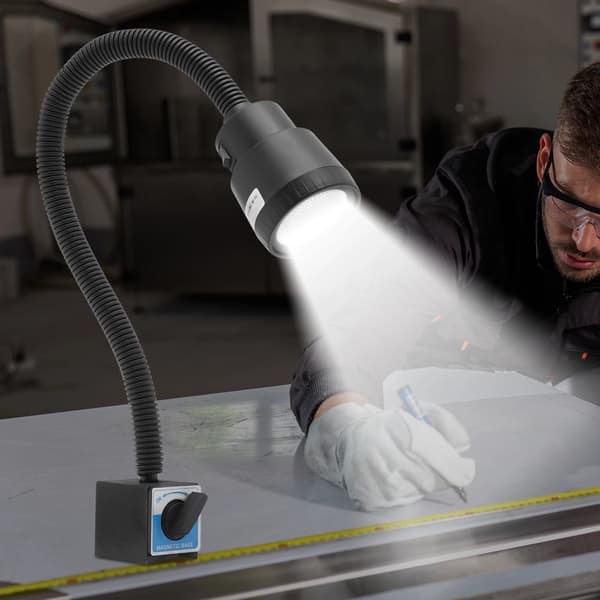 Arbejdslampe, Magnetisk Base, Fleksibel LED Design,sort, 5w