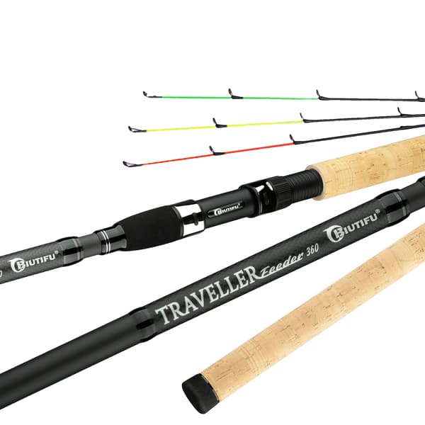 Foderfiskestang, Letvægts Carbonfiber, Hurtig Handling,3.0m(3Tips)