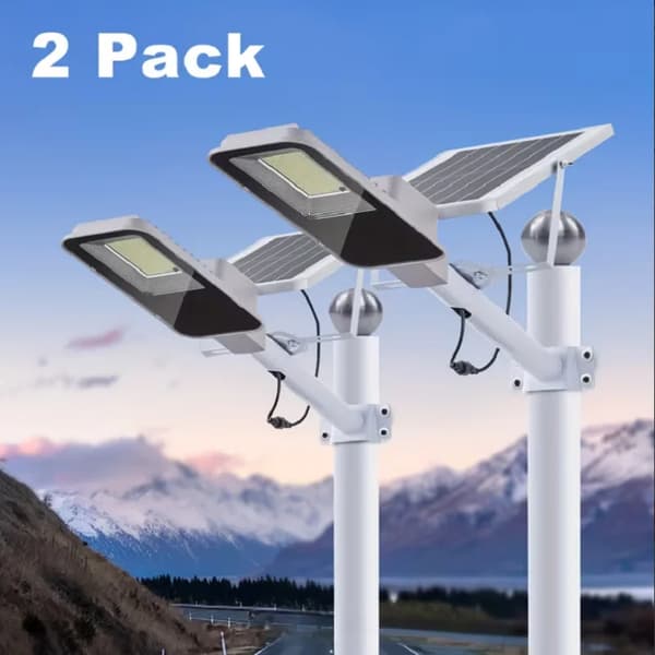 Solgadebelysning, Højkapacitetsbatteri, Vandtæt Design,2pcs
