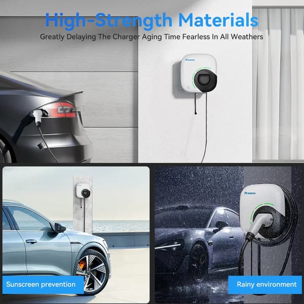 EV-laddare, Smart Kontroll, Väderbeständig,7KW 32A 1Fas