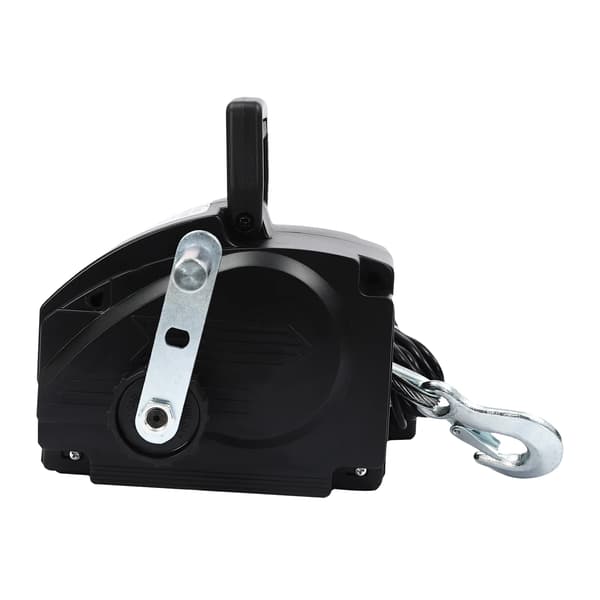 Elektrisk vinsj, holdbare materialer, kraftig motor,sort