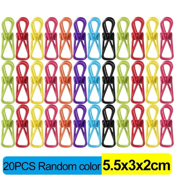 Påseklämmor, Hållbara Material, Miljövänlig Design,20PCS Slumptal