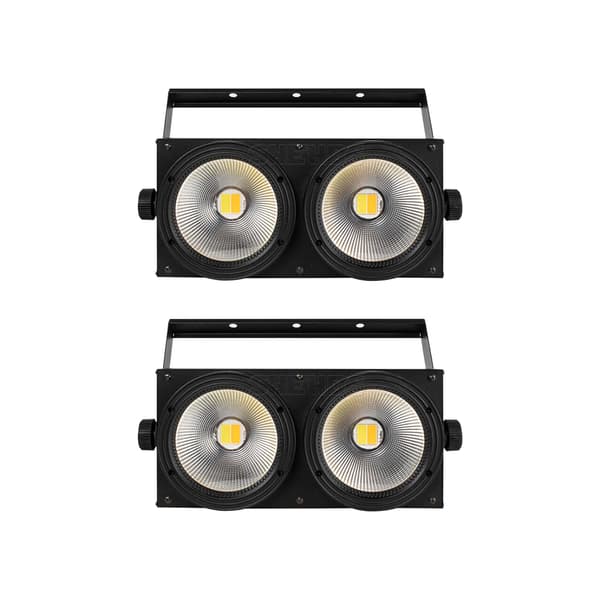 Scenbelysning, DMX-kontroll, Dubbel temperaturalternativ,2st 2x100w