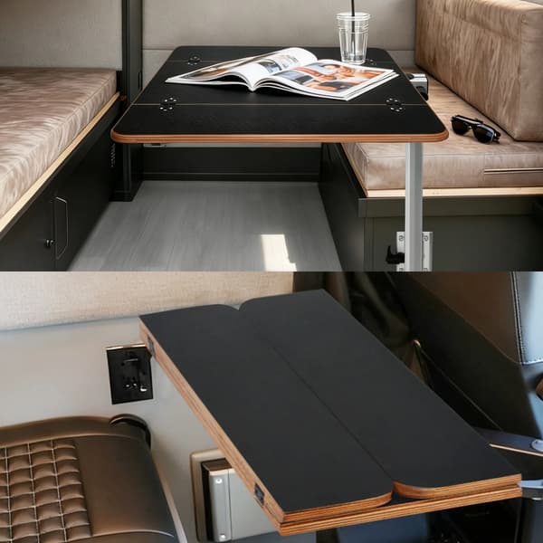 RV Bord, Bi-Fold Design, Anti-Skrid Overflade,Sort