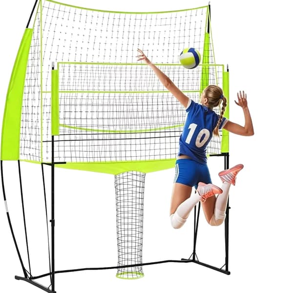 Volleyboldnet, Højdejusterbart, Holdbart Træningsudstyr,Neon Grøn