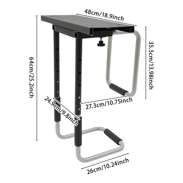 CPU-holder, justerbart design, pladsbesparende løsning,Sort og sølv