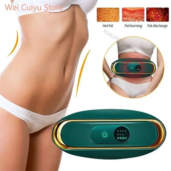 Kropsslankende Massager, Vibration, Varm Terapi,HvidA