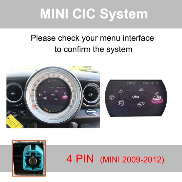 CarPlay og Android Auto Interface, Trådløs Forbindelse, Nem Installation,CIC