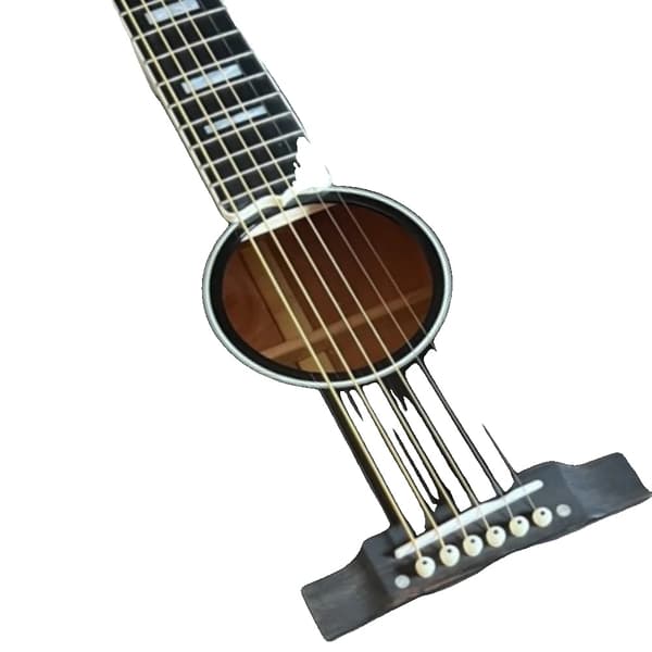 Akustisk Guitar, Fast Bro, Egnet til Begyndere og Professionelle,sort