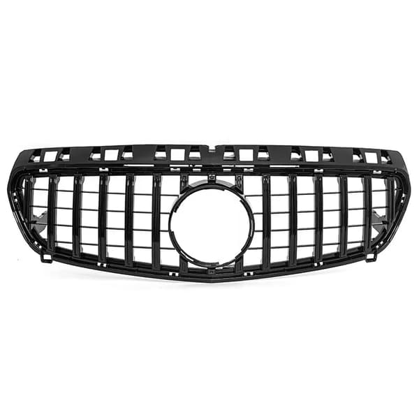 Framgrill, ABS-plastmaterial, direkt passform,Glansig svart