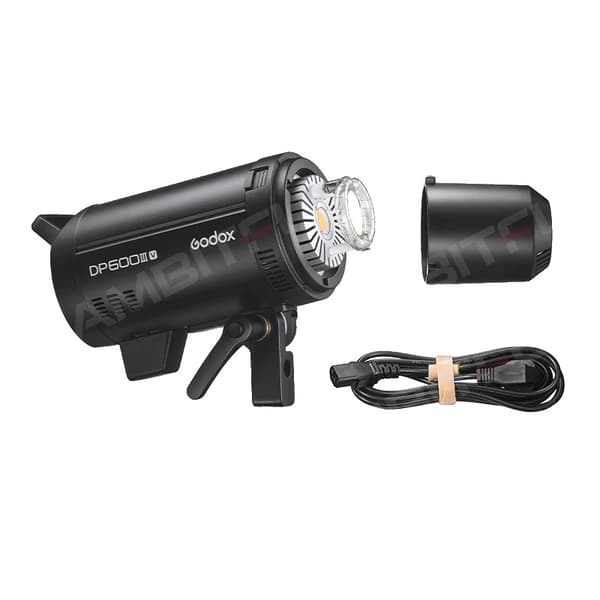 Studio Strobe Blixt, Trådlös Kontroll, Justerbart Inställningsljus, DP600IIIV
