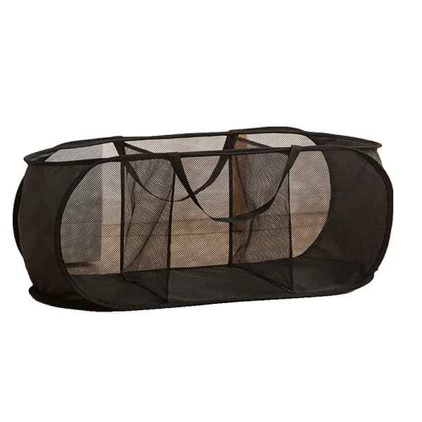 Förvaringskorg, Fällbar Design, Hållbart Polyester Material,svart