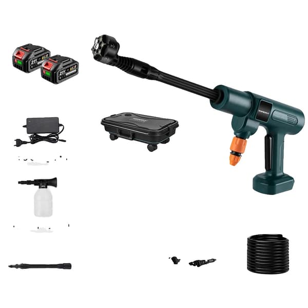 Högtryckstvätt, trådlös, bärbar design, 2xBatteri Full Set-B