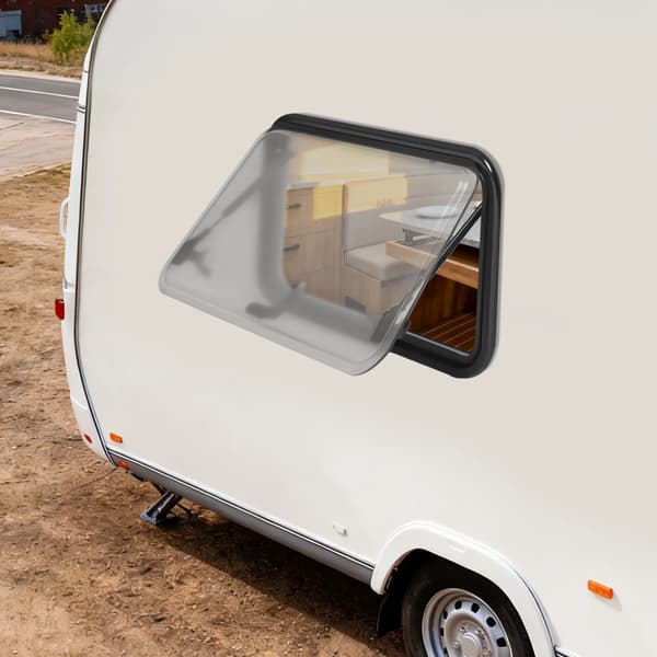 RV-vindue, Holdbart design, Nem installation,sort