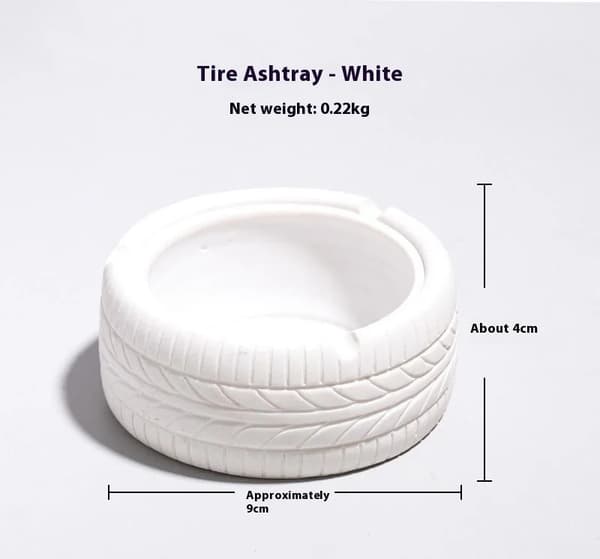 Askebæger, Røgfri Design, Holdbart Porcelænsmateriale,mælkebl white