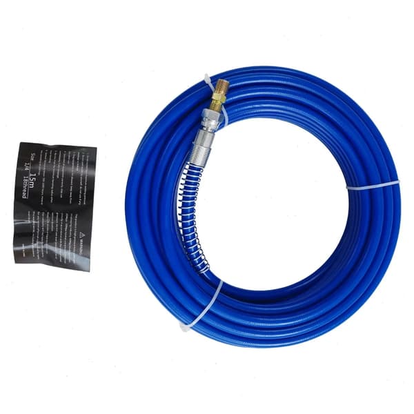 Luftlös färgsprutarslang, 3300 PSI, 15 meter längd,Blå
