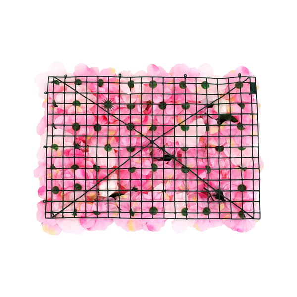 Blomväggspanel, Anpassningsbar Design, Enkel Installation,Rosa